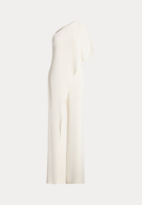 CAPE GEORGETTE ONE SHOULDER JUMPSUIT - Jumpsuit - mascarpone cream2