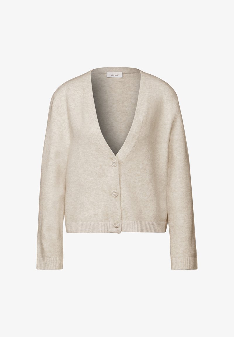 Cardigan Lungo Street One Donna - Giacca Effetto Mélange Con Spacchi Cardigan Lungo Street One Donna - Giacca Effetto Mélange Con Spacchi