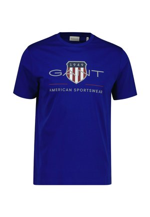 GANT, REG ARCHIVE SHIELD SS T-SHIRT - T-shirt print - blau crisp blue