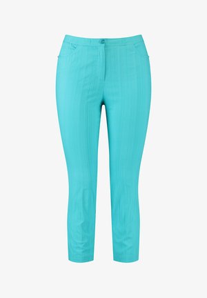 MIT STREIFEN-STRUKTUR BETTY - Pantalon classique - curacao blue