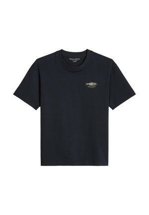 Marc O'Polo, T-SHIRT, SHORT SLEEVE, REGULAR FIT - T-shirt imprimé - dark navy