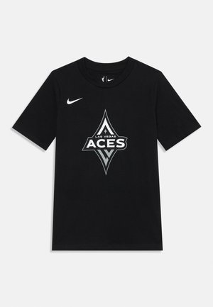 WNBA LAS VEGAS ACES ESSENTIAL LOGO TEE UNISEX - Sporto klubų atributika - black