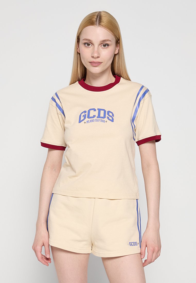 GCDS T-shirt print crème GCDS T-shirt print crème