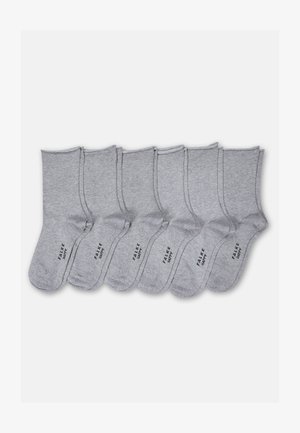 FALKE Happy 6-Pack - Nogavice - light grey melange
