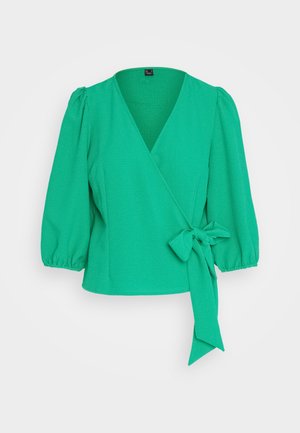 Vero Moda VMPEPPER AYA 3/4 WRAP WVN - Blouse - bright green