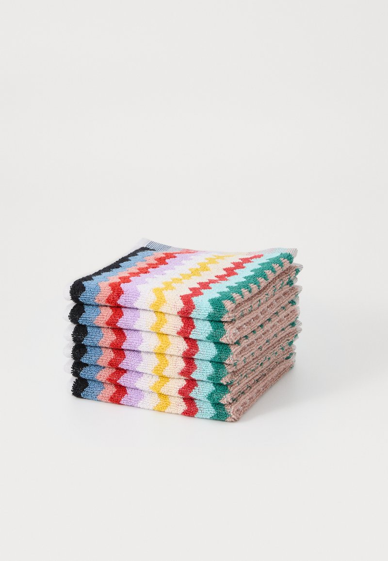 Missoni RIVERBERO FACE TOWEL 30X30 6 PACK - Håndklesett - multicolor