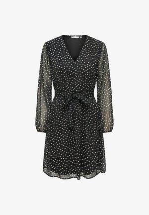 ONLY, ONLCERA 3/4 SHORT DRESS WVN NOOS - Blusenkleid - black