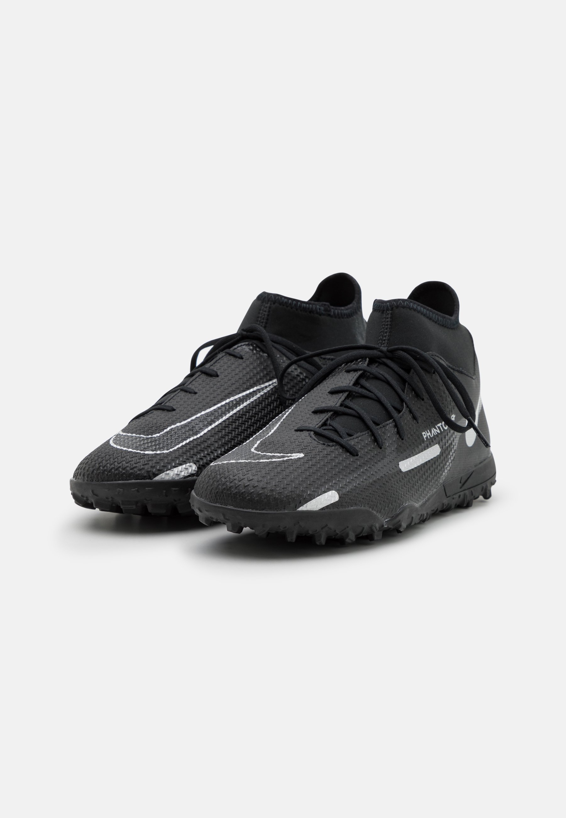 Nike Performance PHANTOM GT2 CLUB DYNAMIC FIT TF - Voetbalschoenen voor  kunstgras - black/metallic silver/dark grey/Zwart - Zalando.nl