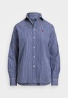 RELAXED FIT STRIPED COTTON SHIRT - Hemdbluse - royal/white