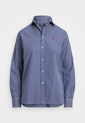 Polo Ralph Lauren RELAXED FIT STRIPED COTTON SHIRT - Button-down blouse - royal/white