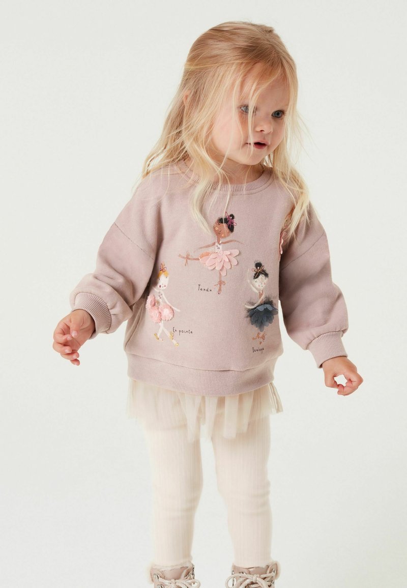 Next NEXT BALLERINA MESH SWEATER AND LEGGINGS SET Sweatshirt pink