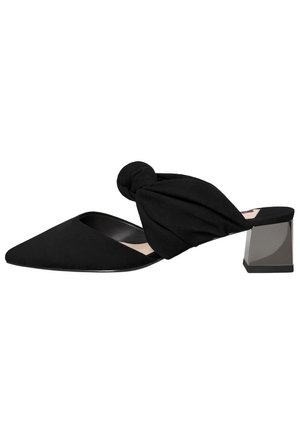 Ciabattine con tacco - black