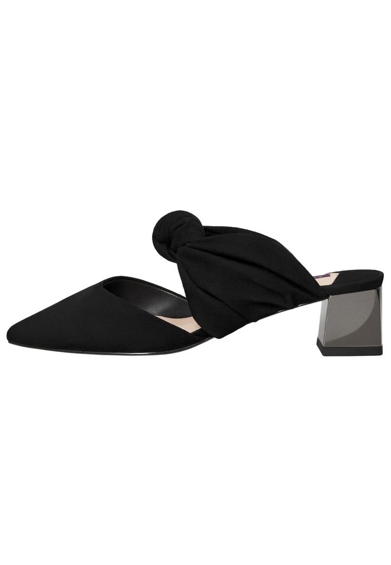 Violeta by Mango Muiltjes met hak - black