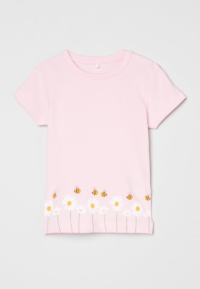name it T-shirt print roze