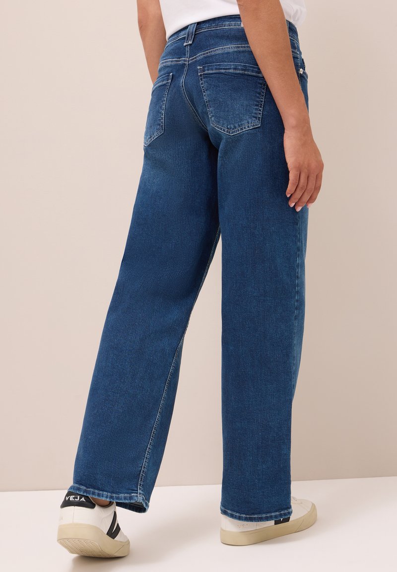 Cecil Vaqueros Slim Fit - Blau/azul Marino Jaspeado