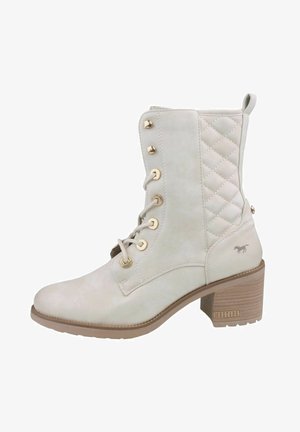 Bottines à lacets - beige