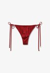 SHINY SATIN THONG - Braguita de bikini - red