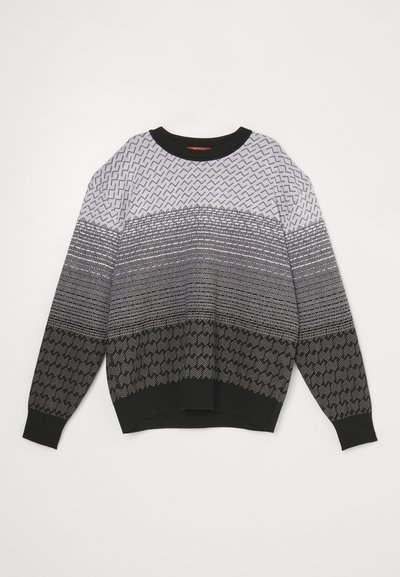 Missoni CREWNECK - Pulover - black/white