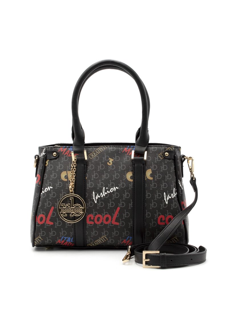 Sac à Main Femme Roccobarocco Noir - Sac Synthétique élégant, Modèle Diamant, Neuf Avec étiquettes !