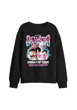 NETFLIX, KPOP DEMON HUNTERS SAJA BOYS SODA POP TOUR BUBBLES UNISEX - Sweatshirt - black