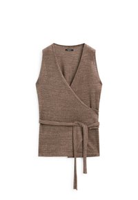 CROSSOVER V-NECK - Top - brown
