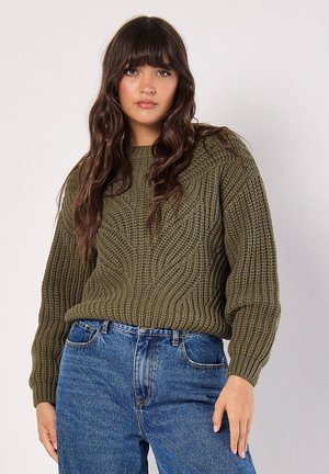 CHUNKY CABLE  - Jumper - khaki