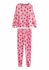 Next LONG SLEEVE REGULAR FIT - Pyžamo - pink heart