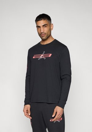 CREW - Maglietta a manica lunga - black/infrared/white