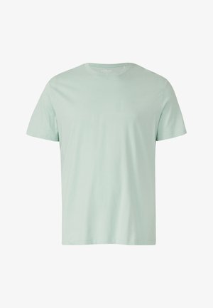 Mint green short-sleeve cotton T-shirt with crew neck and subtle s.Oliver logo on the chest.