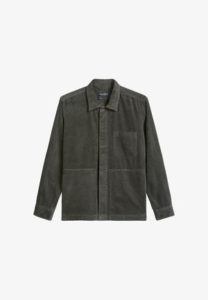 Marc O'Polo, MARC O'POLO CORD-OVERSHIRT REGULAR MIT VERDECKTER KNOPFLEISTE - Light jacket - wooden earth