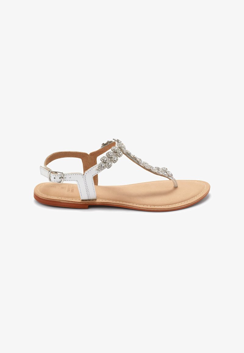Next FOREVER COMFORT® JEWEL TOE POST SANDALS - T-sandali - silver
