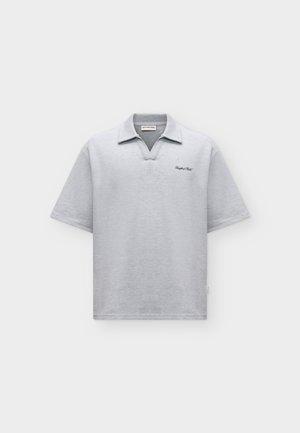 Redefined Rebel, RREDDIE TEE BOXY FIT - поло - grey melnage