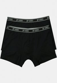 Černé boxerky vyrobené z měkké látky, s elastickým pasem s bílým logem "JP1880" a hladkým, bezešvým designem.