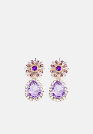 EARRING CHRIS - Øredobber - gold-coloured/purple