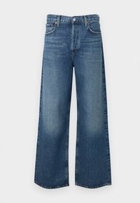 LOW SLUNG - Wide Leg - blue denim