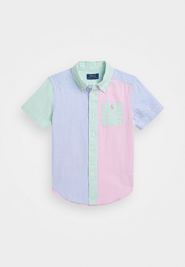 STRIPED COTTON SEERSUCKER FUN SHIRT - Shirt - seersucker stripe funsh4