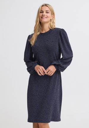 Fransa, FRCONSTANCE DR - Robe pull - navy blazer silver-coloured