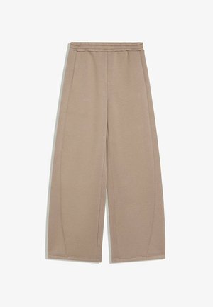 Bershka, SCUBA BARREL FIT TROUSERS - Pantalon de survêtement - sand