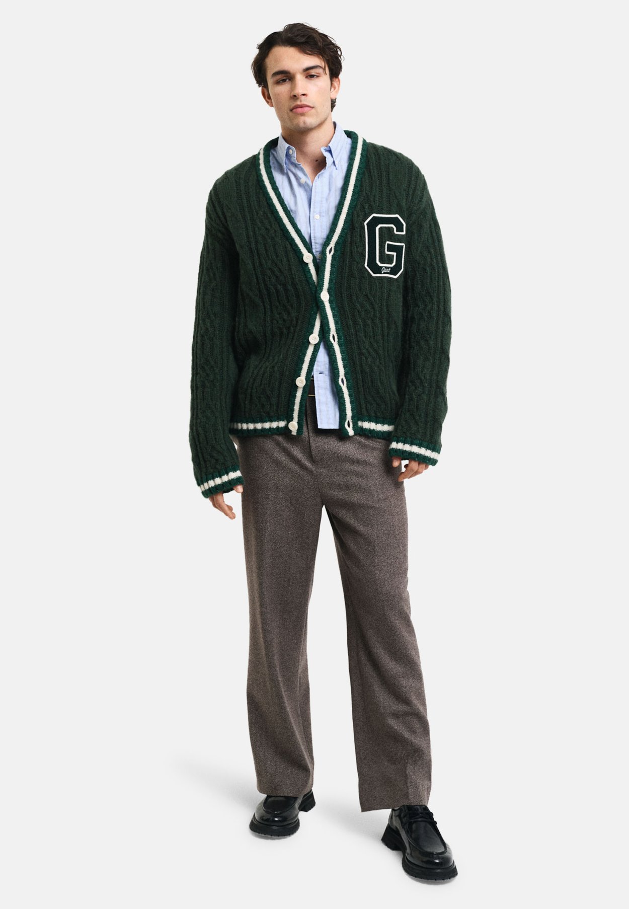 SEASONAL G CABLE V-NECK