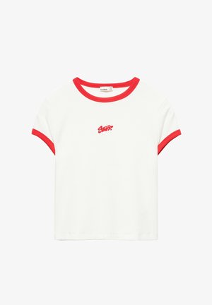 PULL&BEAR, STWD GRAPHIC - T-SHIRT - Nyomott mintás póló - white