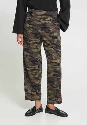 ICHI, IHXCAMIRA PA - Pantalon de survêtement - camo green