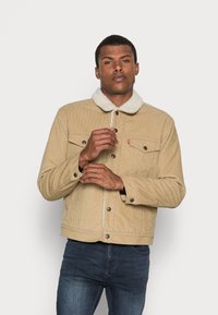 Levi's® TYPE III SHERPA TRUCKER JACKET - Giacca di jeans - beige