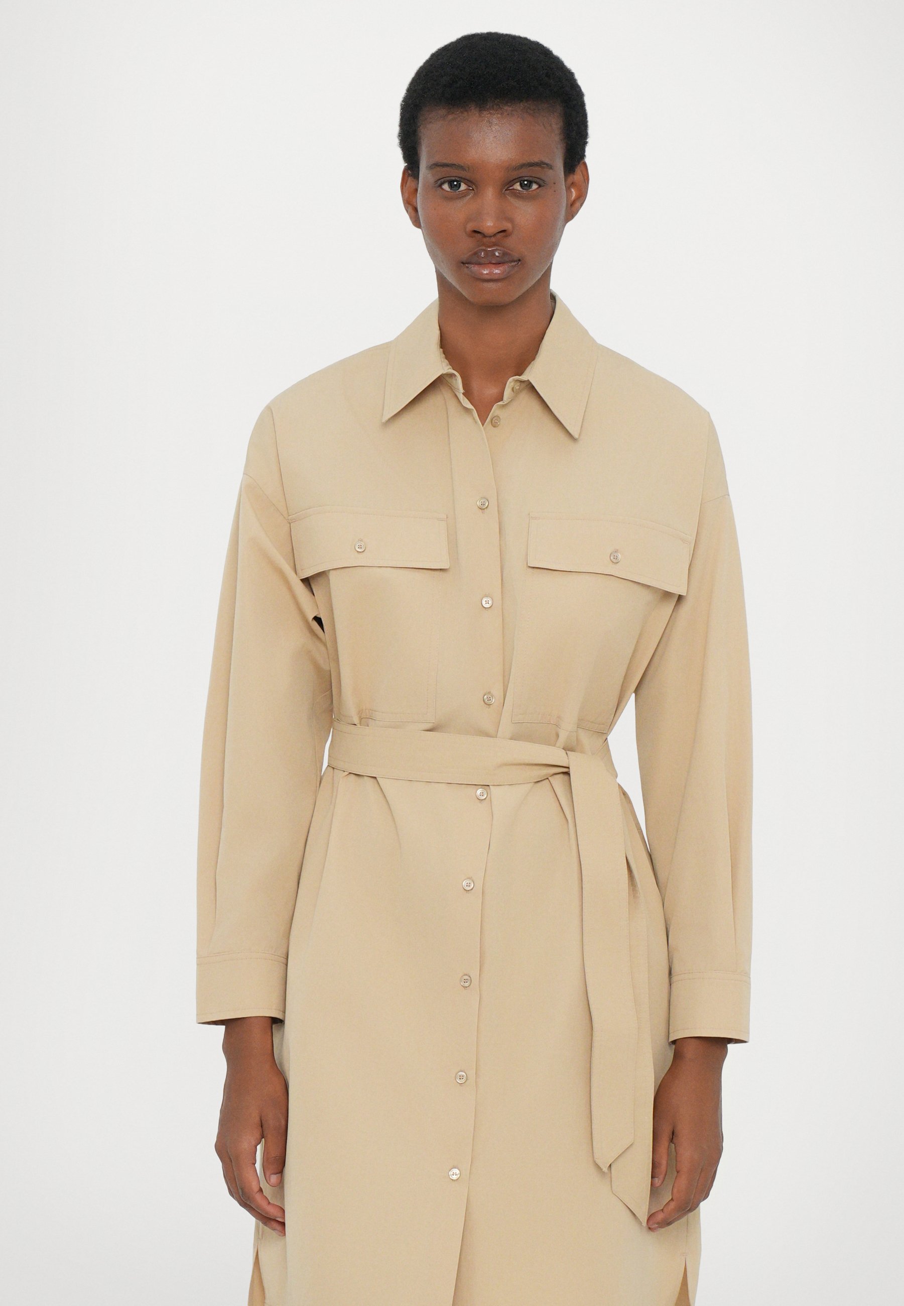 ☆WEEKEND MaxMara☆ ポプリンシャツドレス BALOCCO Poplin shirt dress, white | Weekend Max Mara