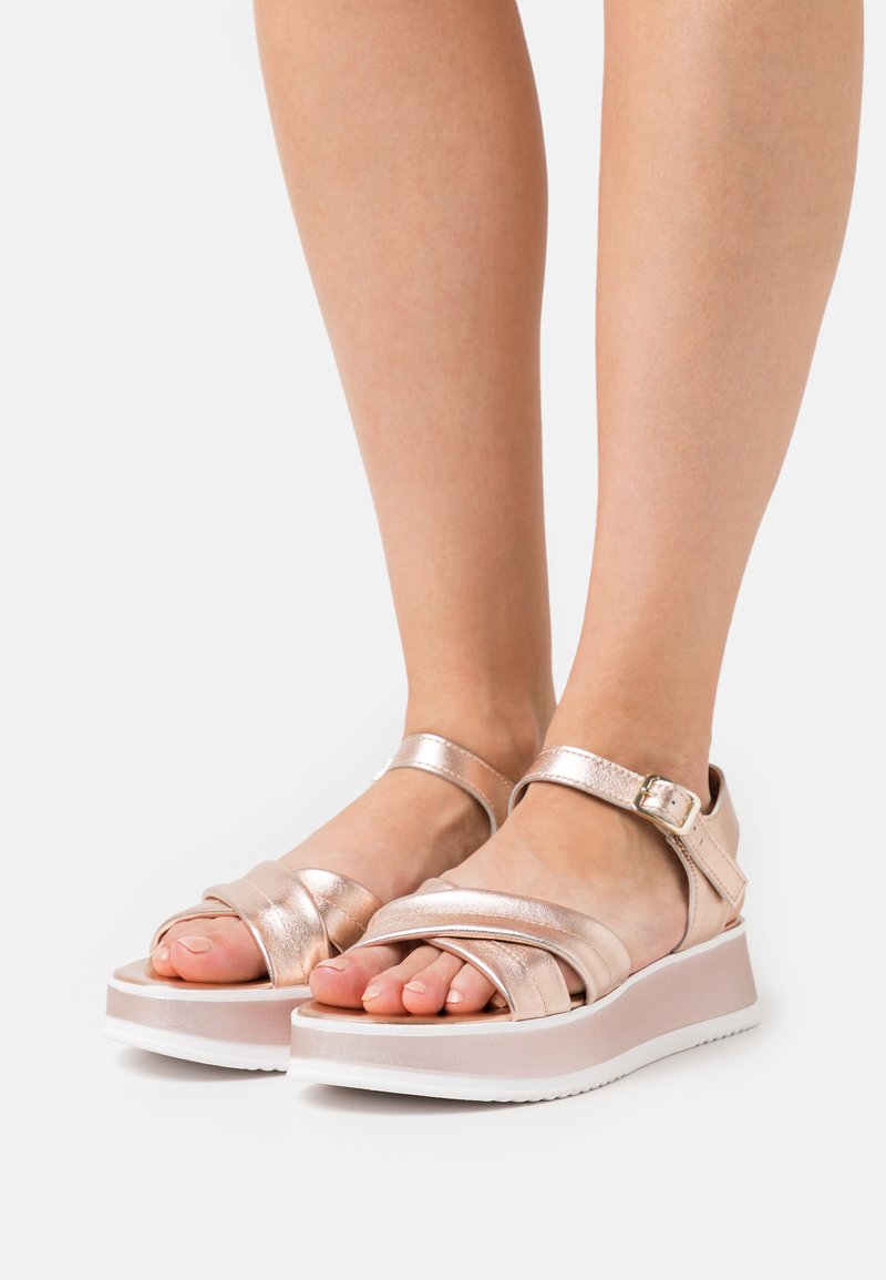 Marco Tozzi Platform sandals - rose metallic