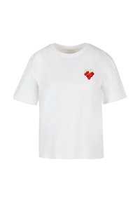 T-shirt med print - white