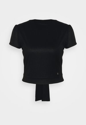 AURA - T-shirt con stampa - jet black