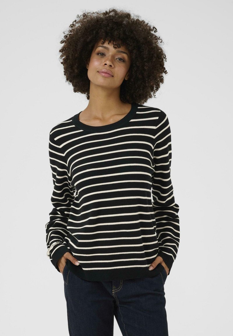 Culture Maglione - black whitecap stripe