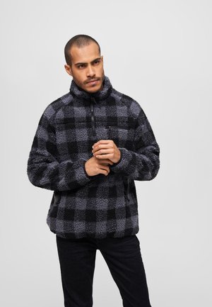 Brandit Fleece jumper - black/grey