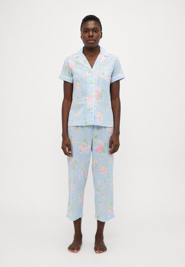 LAWN NOTCH COLLAR PAJAMA - Pyjama set