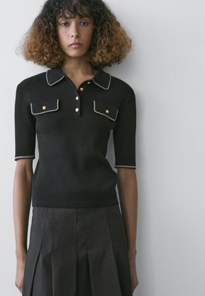 Massimo Dutti Poloshirts - black
